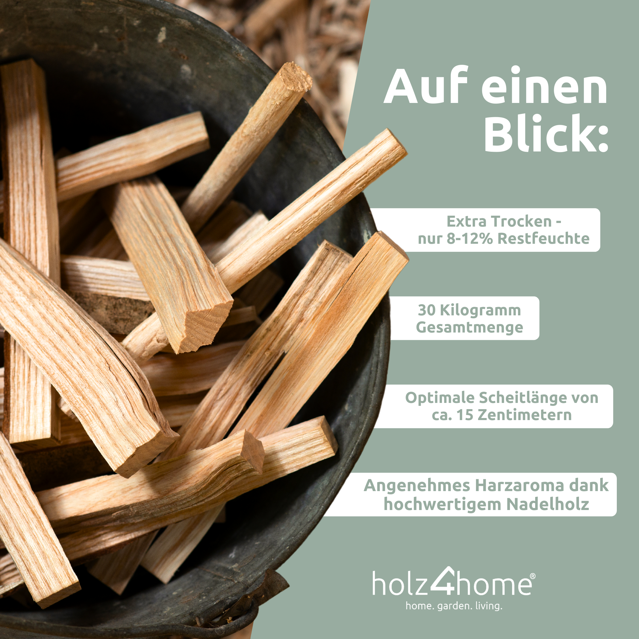 Anfeuerholz ca. 30 kg – Anmachholz für Kamin & Grill