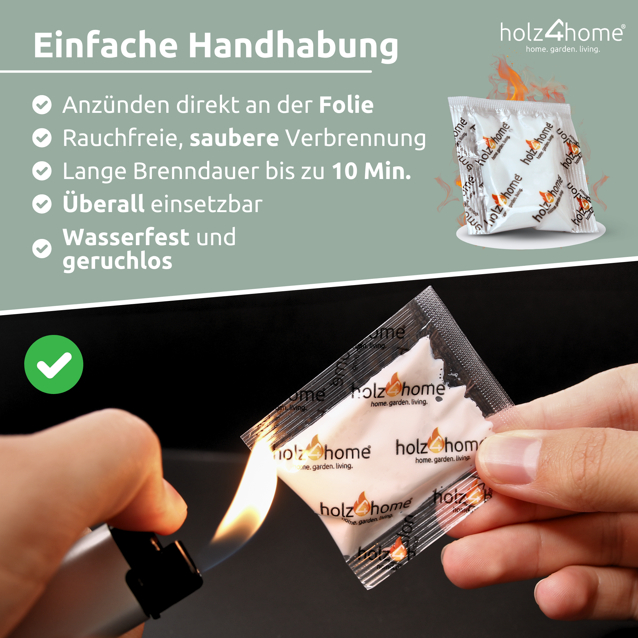 Kaminanzünder & Grillanzünder – 100 Stück