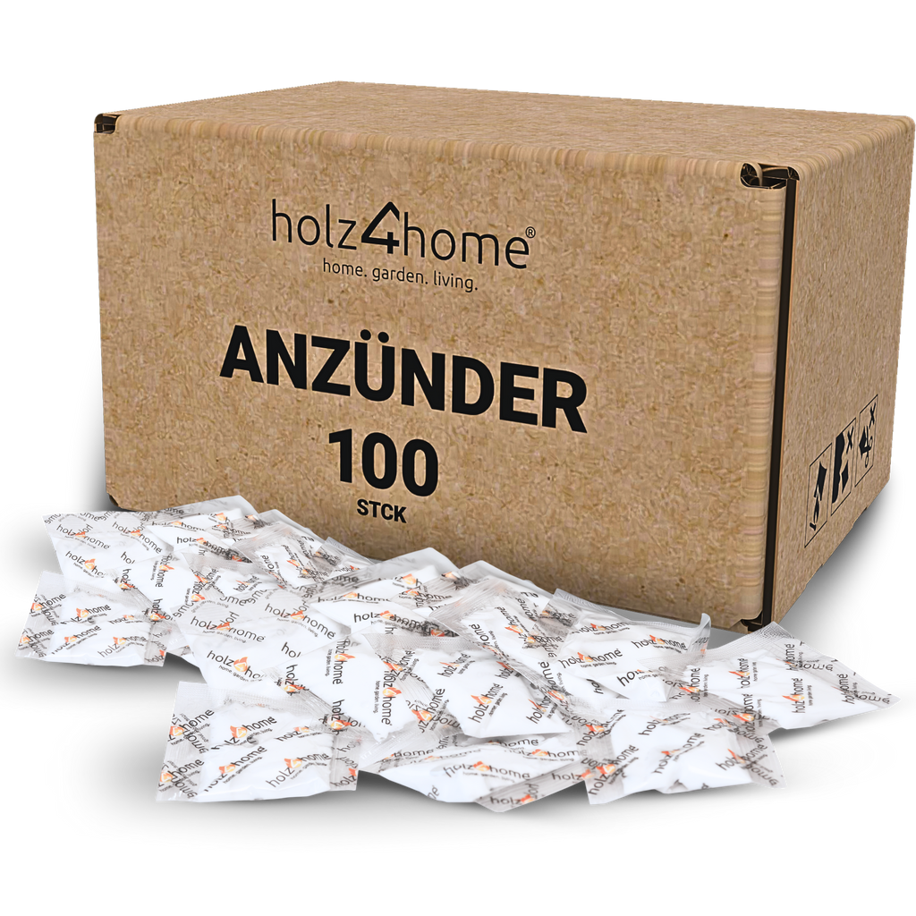 Kaminanzünder & Grillanzünder – 100 Stück