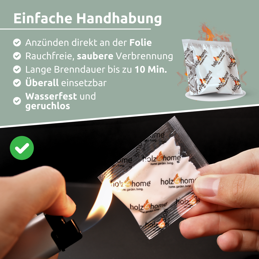 Kaminanzünder & Grillanzünder – 500 Stück