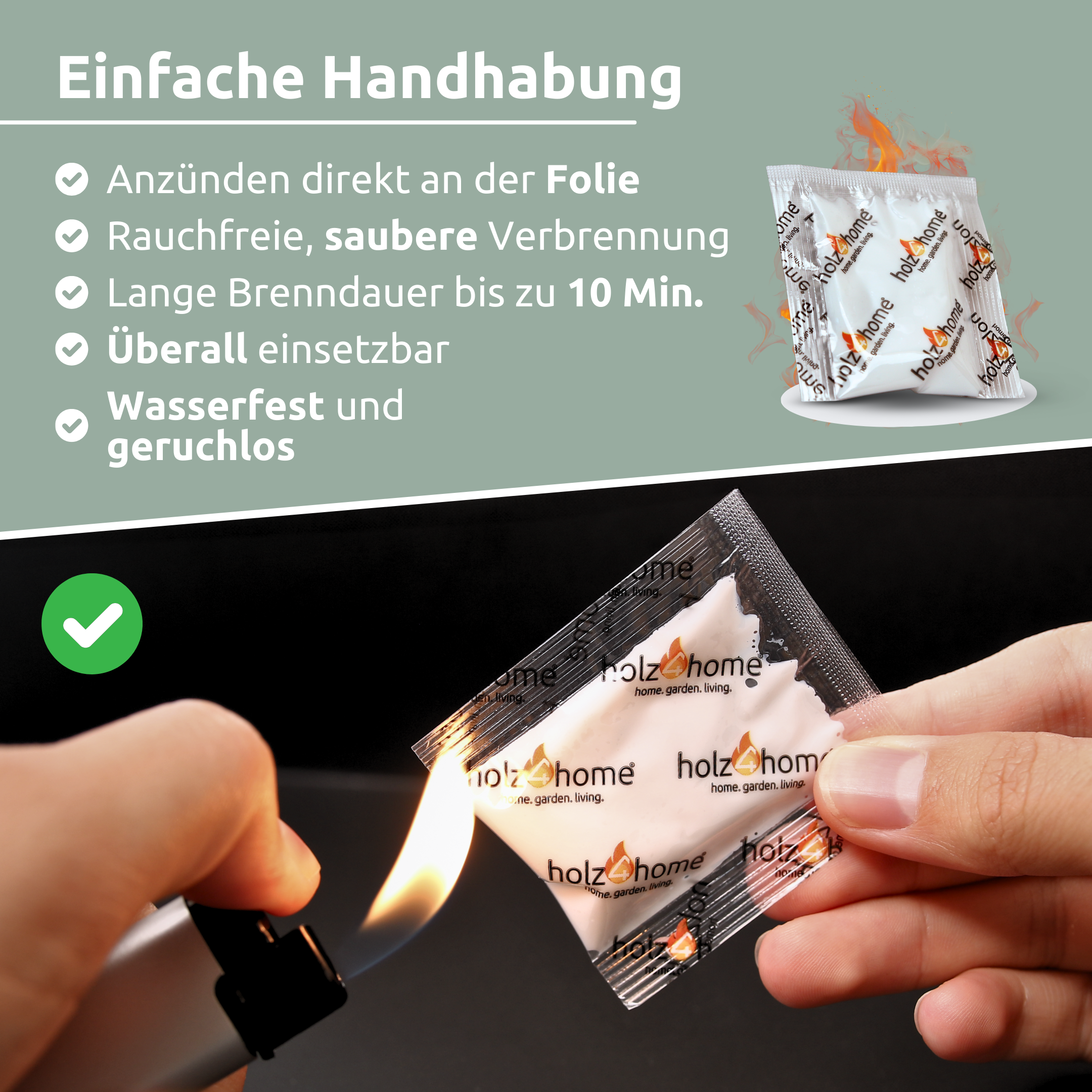 Kaminanzünder & Grillanzünder – 500 Stück