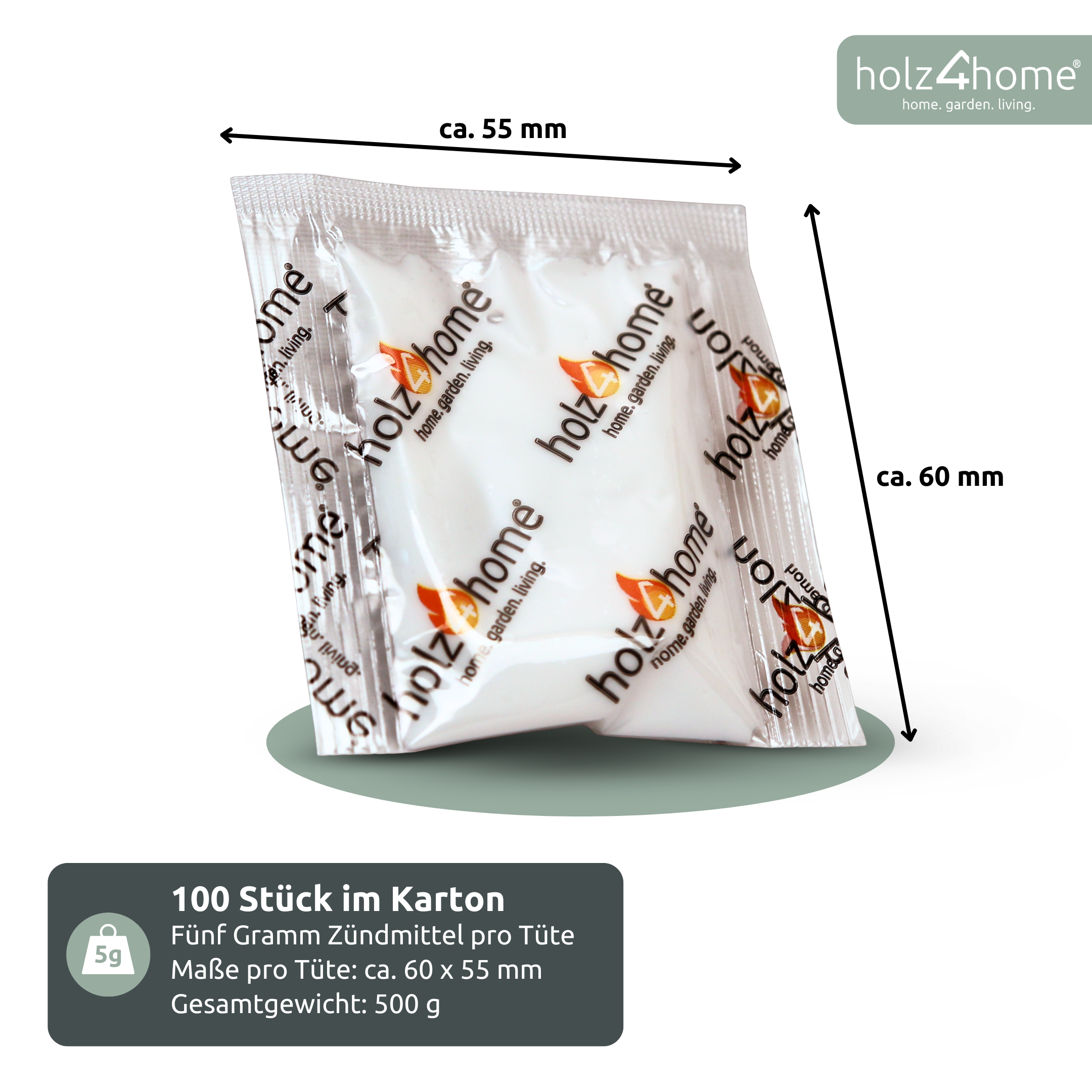 Kaminanzünder & Grillanzünder – 500 Stück